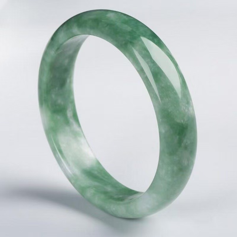 Bracelets - หยกสำหรับผู้หญิง, กำไลหยกสีเขียวกุ้ยโจว