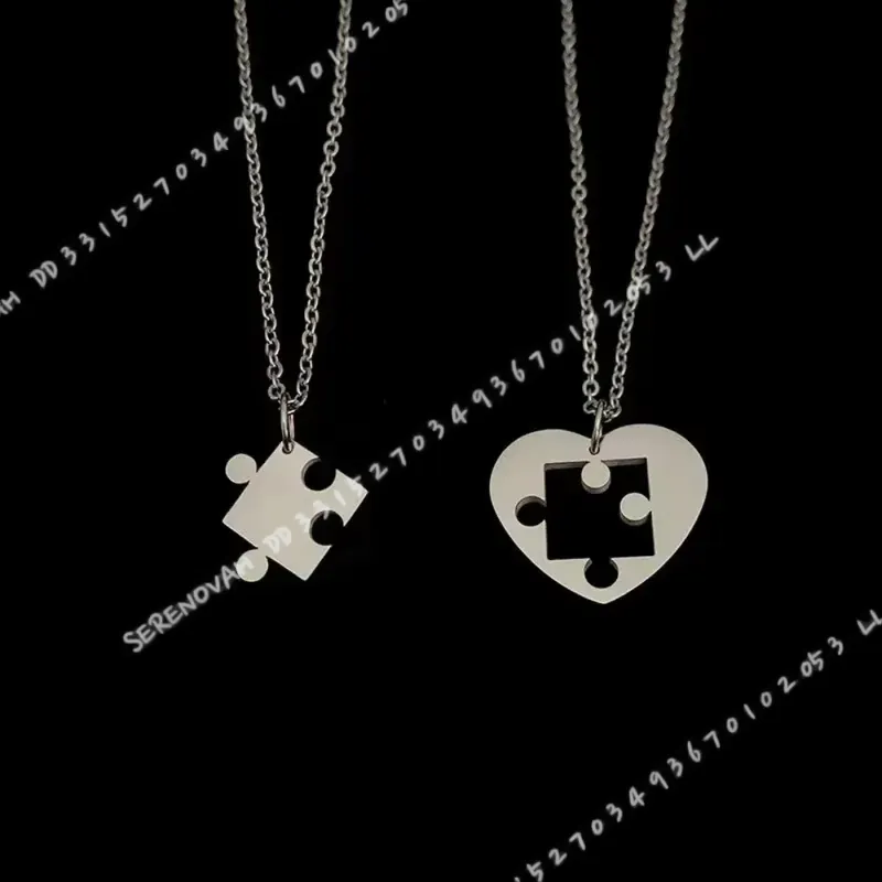 ชุดสร้อยคอจี้รูปหัวใจแบบเรียบง - Magnetic Couple Matching Necklaces บทวิจารณ์และราคา