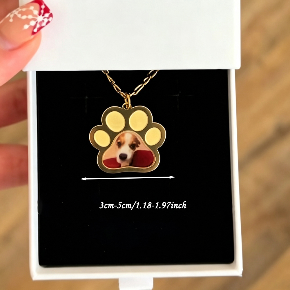 สร้อยคอพร้อมจี้รูปอุ้งเท้าสัตว - Custom Name Necklace Stainless Steel บทวิจารณ์และราคา