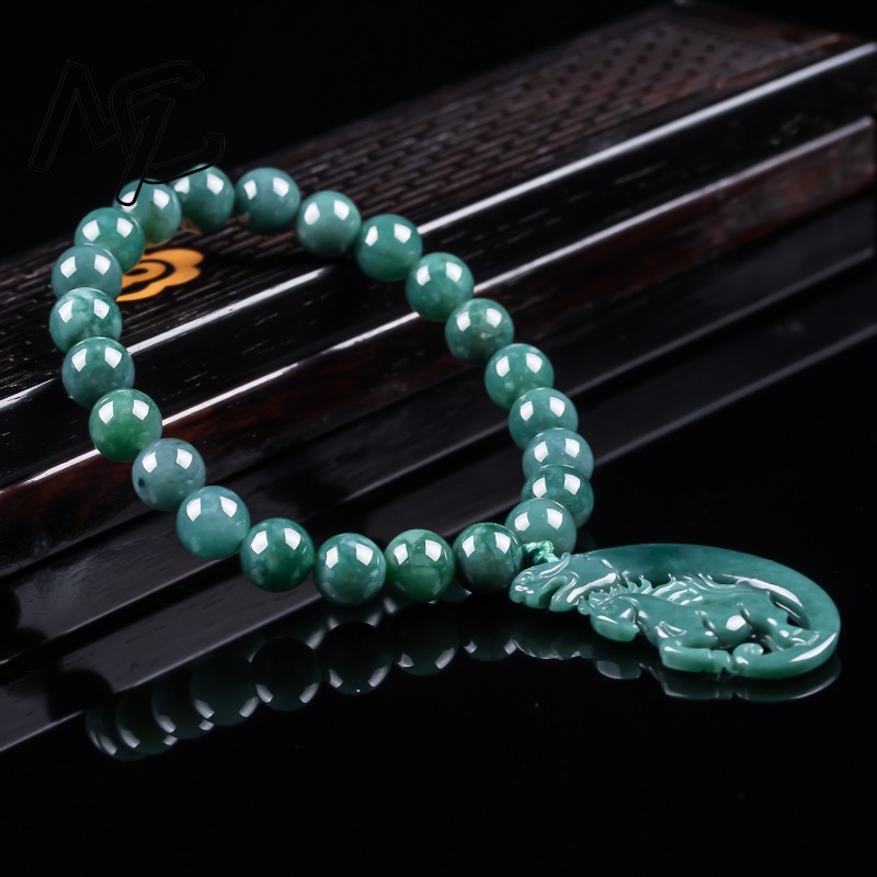 สร้อยข้อมือถักมือจากหยกธรรมชาต - Bracelets บทวิจารณ์และราคา