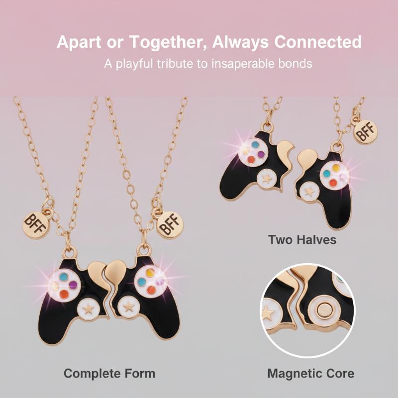สร้อยคอจี้คู่รักลายจอยเกมแม่เห - Magnetic Couple Matching Necklaces บทวิจารณ์และราคา