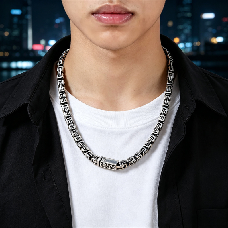OUYADI สร้อยคอเงินแท้ 925 สไตล - 925 Sterling Silver Chain Necklace Men บทวิจารณ์และราคา