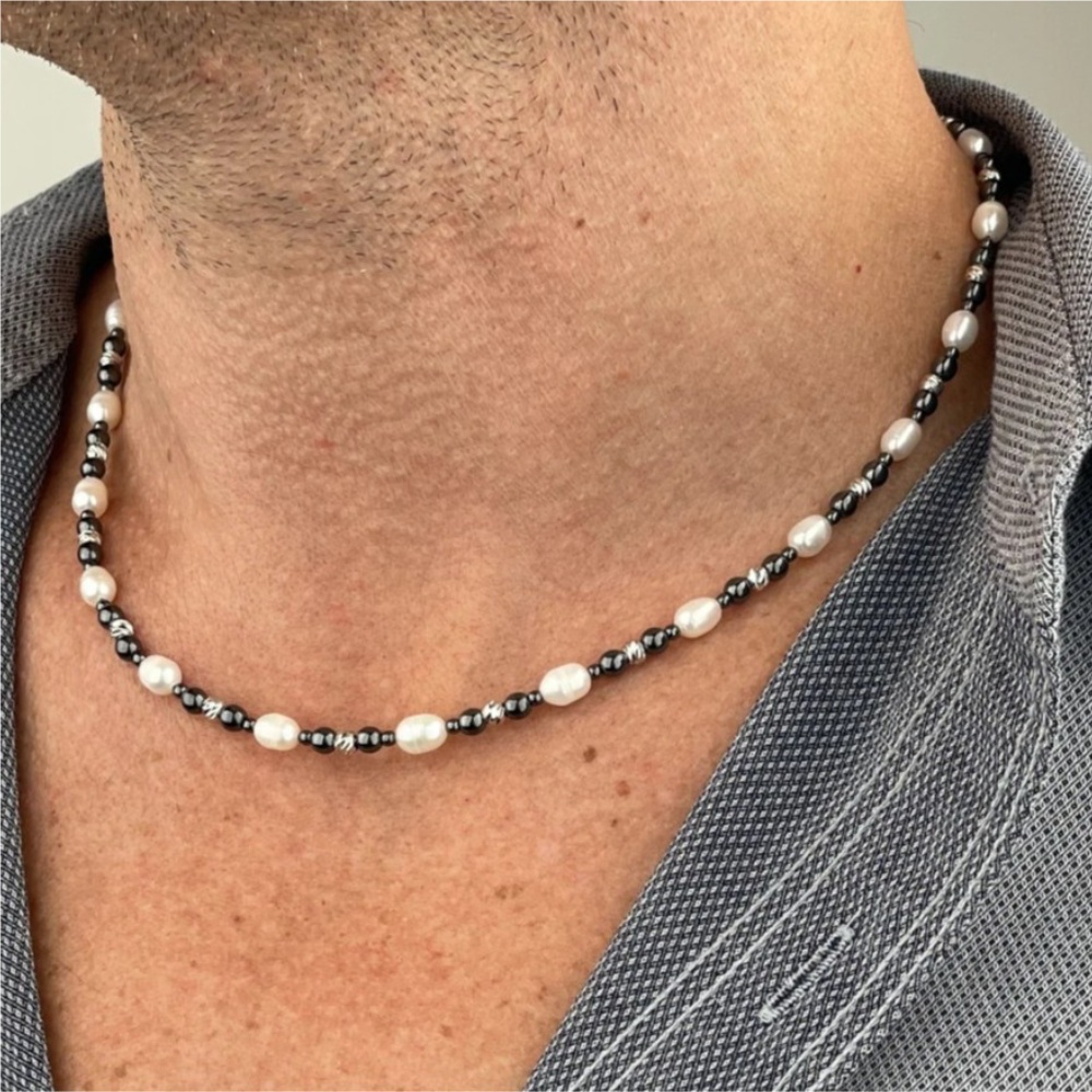 สร้อยคอไข่มุกบาโรกหินธรรมชาติส - Pearl Choker Necklace Vintage บทวิจารณ์และราคา
