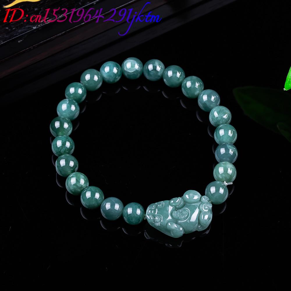 หยกพม่าธรรมชาติ กำไลข้อมือปี่เ - Bracelets บทวิจารณ์และราคา