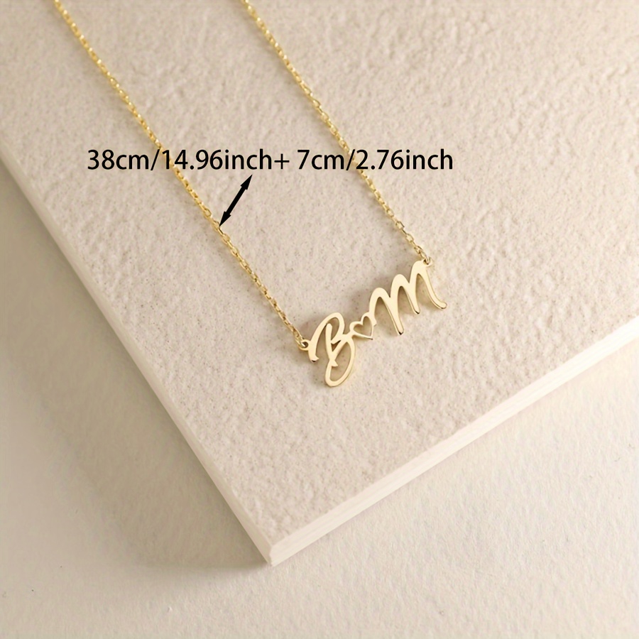 CUSTOM ชื่อสร้อยคอผู้หญิงกันน้ - Custom Name Necklace Stainless Steel บทวิจารณ์และราคา