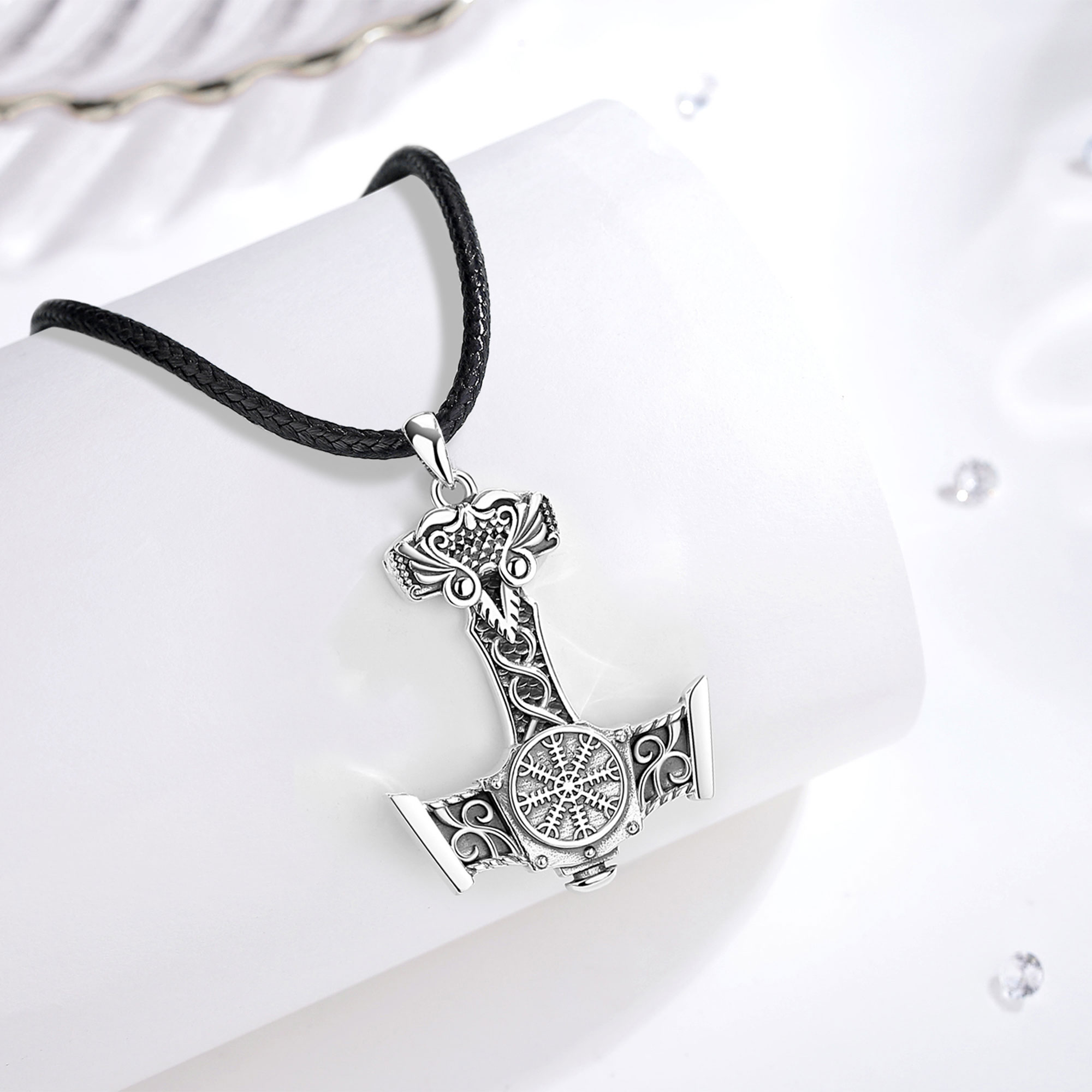 Eudora 925 เงินสเตอร์ลิงนอร์สไ - 925 Sterling Silver Chain Necklace Men บทวิจารณ์และราคา
