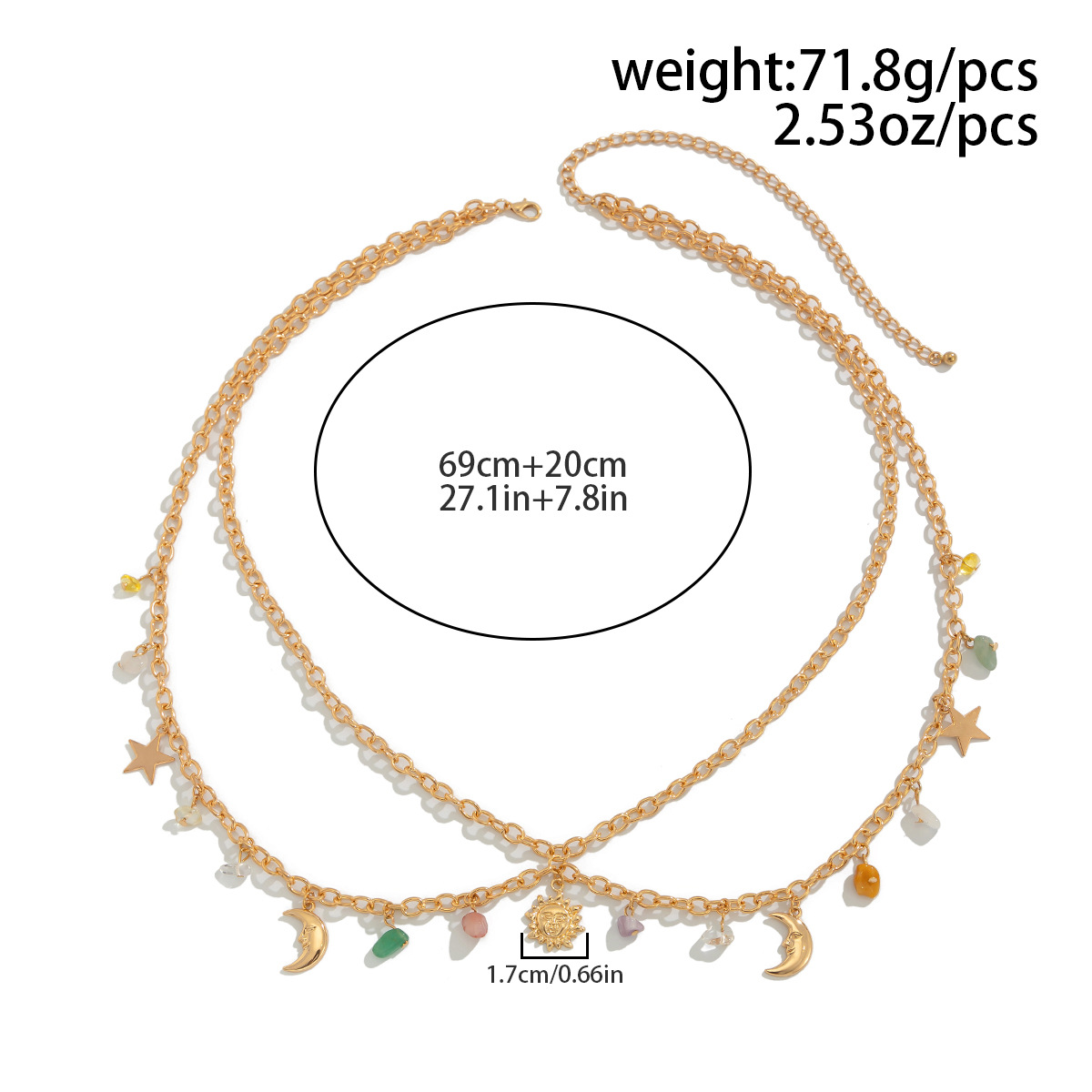 Boho Star Moon Sun จี้เอว 2025 - Body Jewelry บทวิจารณ์และราคา