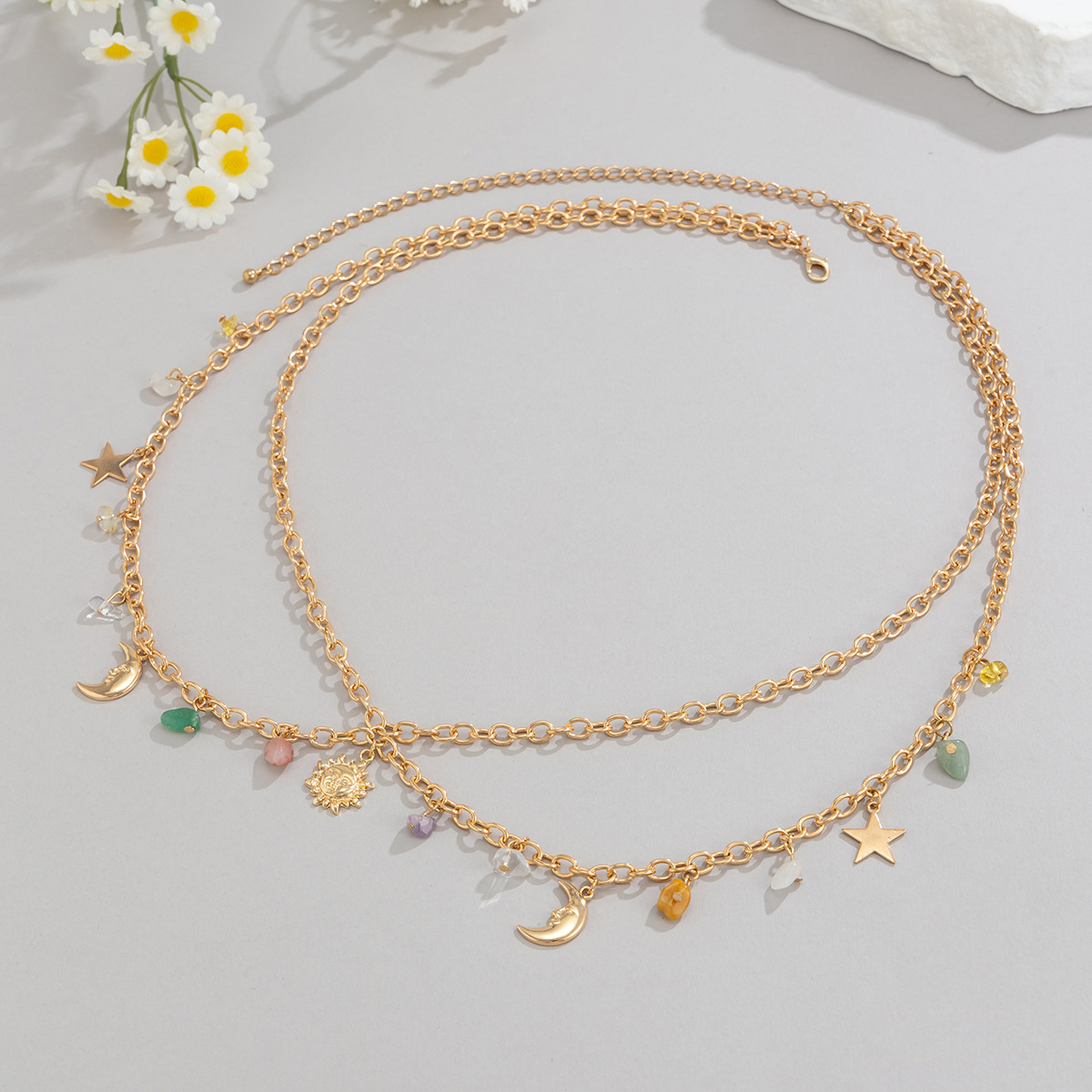 Boho Star Moon Sun จี้เอว 2025 - Body Jewelry บทวิจารณ์และราคา