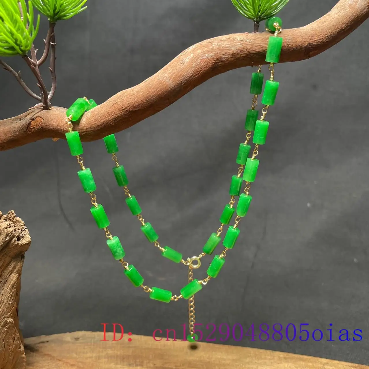 สร้อยคอหยกเขียวประดับลูกปัดสไต - Necklaces บทวิจารณ์และราคา
