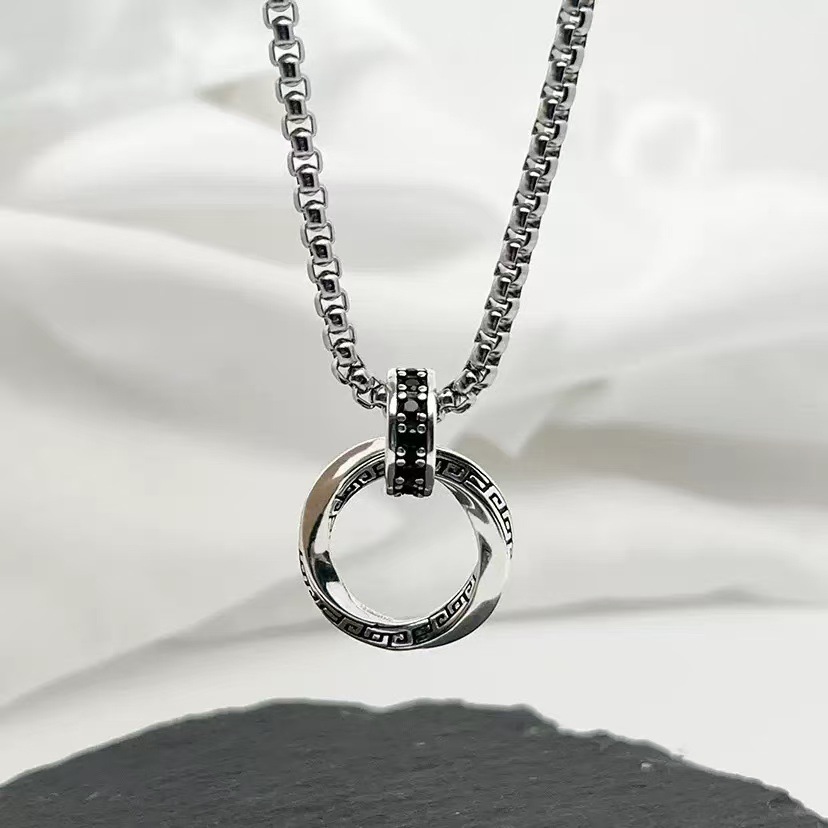 สร้อยคอเงินแท้ 925 สไตล์วินเทจ - 925 Sterling Silver Chain Necklace Men บทวิจารณ์และราคา