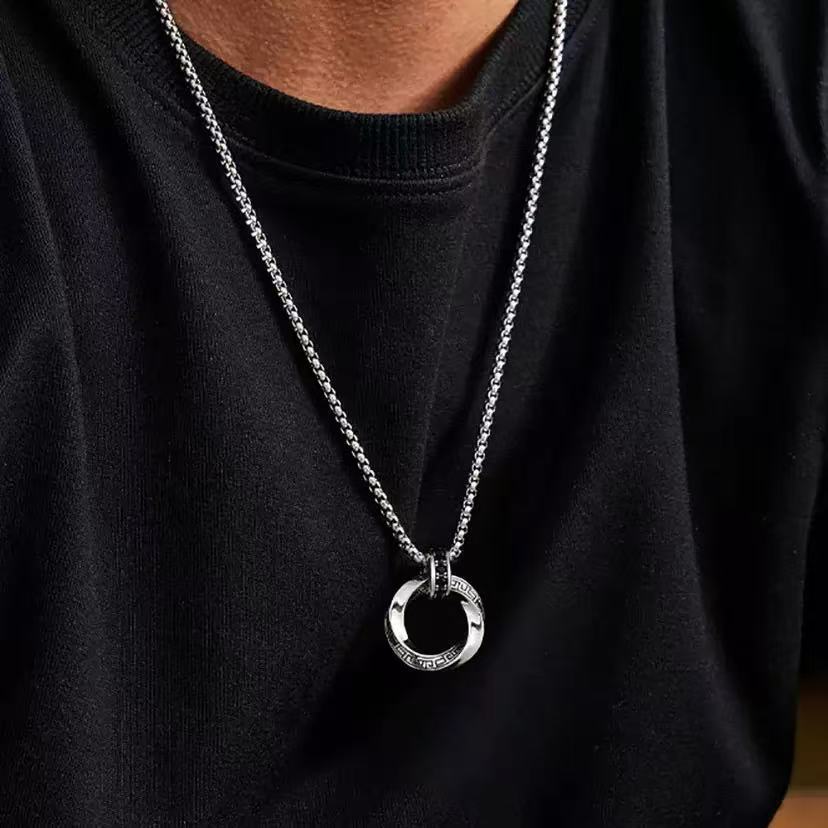 สร้อยคอเงินแท้ 925 สไตล์วินเทจ - 925 Sterling Silver Chain Necklace Men บทวิจารณ์และราคา