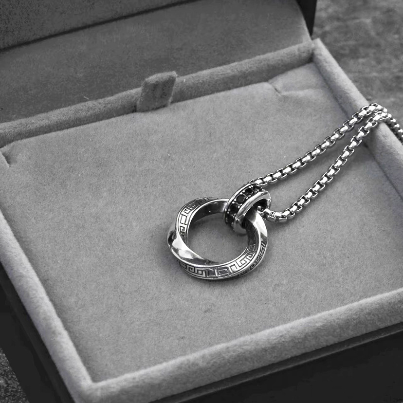 สร้อยคอเงินแท้ 925 สไตล์วินเทจ - 925 Sterling Silver Chain Necklace Men บทวิจารณ์และราคา