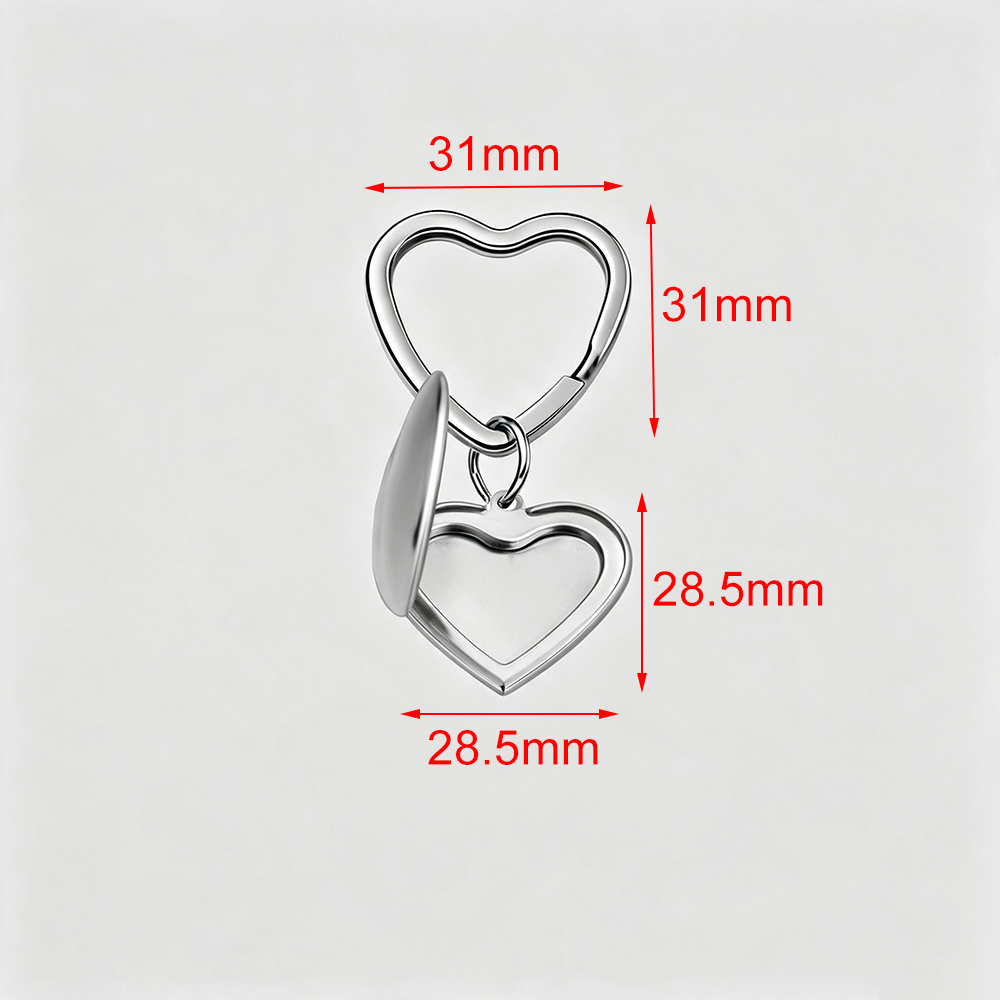 Fnixtar พวงกุญแจกรอบรูปหัวใจ 1 - Heart Locket Necklace Photo บทวิจารณ์และราคา