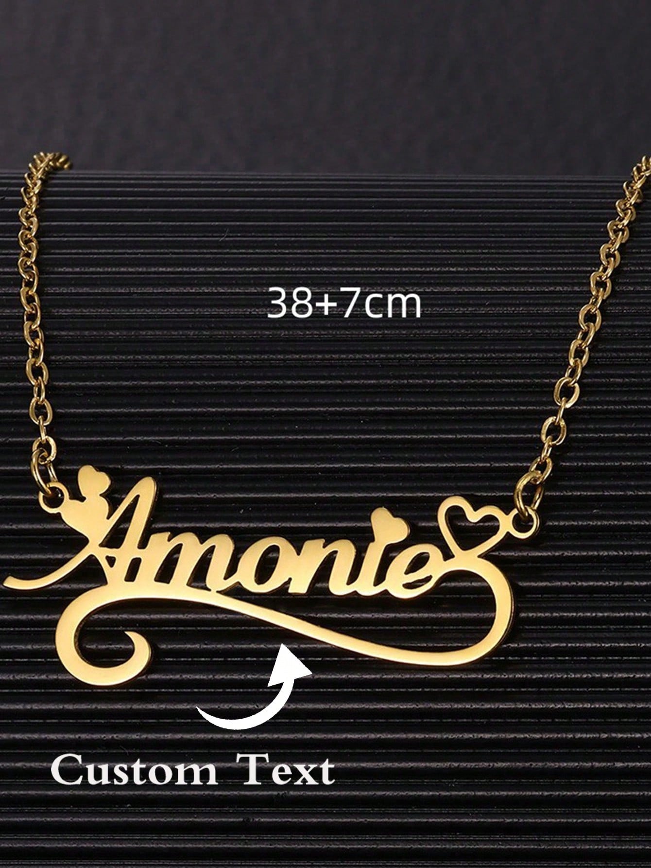 สร้อยคอรูปหัวใจกลวงสำหรับผู้หญ - Custom Name Necklace Stainless Steel บทวิจารณ์และราคา