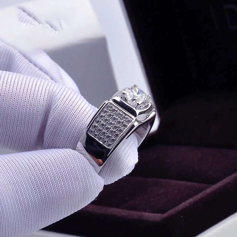 ใหม่ Four-Claw จําลอง Moissani - Moissanite Engagement Ring 1 Carat บทวิจารณ์และราคา