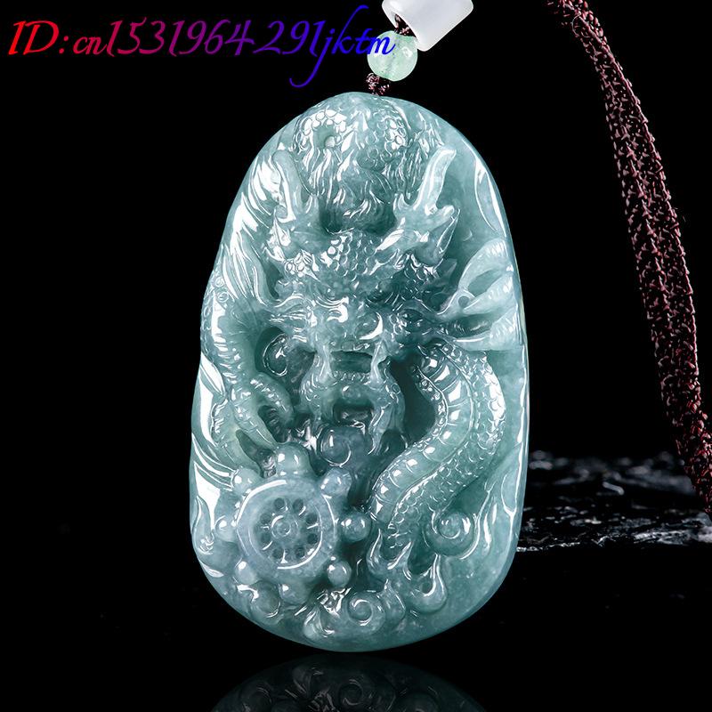จี้หยกพม่ารูปมังกร สร้อยคอหยกพ - Necklaces บทวิจารณ์และราคา
