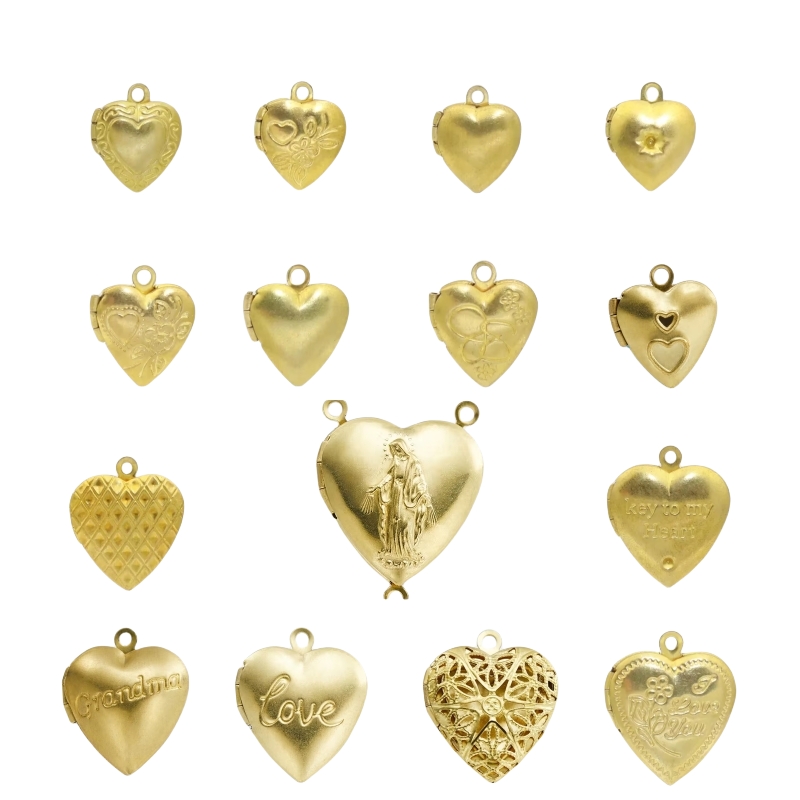 BoYuTe (50 ชิ้น/ล็อต) โลหะทองเ - Heart Locket Necklace Photo บทวิจารณ์และราคา