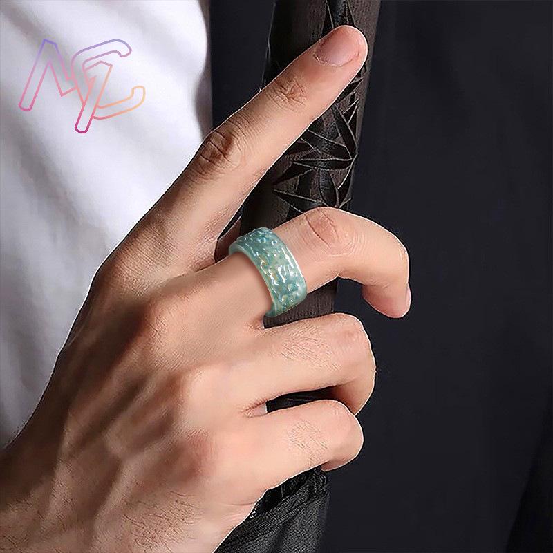 พม่า Jadeite Taotie แหวนแฟชั่น - Rings บทวิจารณ์และราคา
