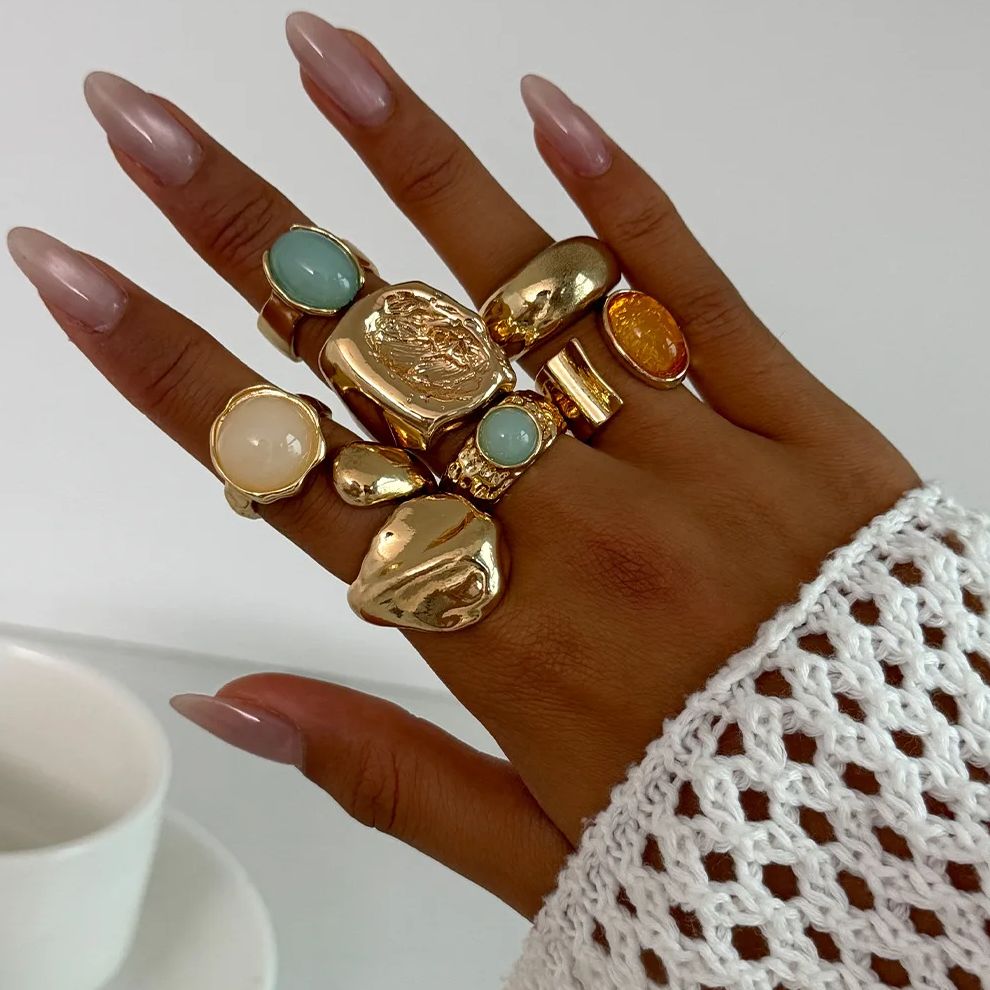 DIEZI 7 ชิ้น/เซ็ต Vintage Mult - Vintage Punk Knuckle Rings Set บทวิจารณ์และราคา