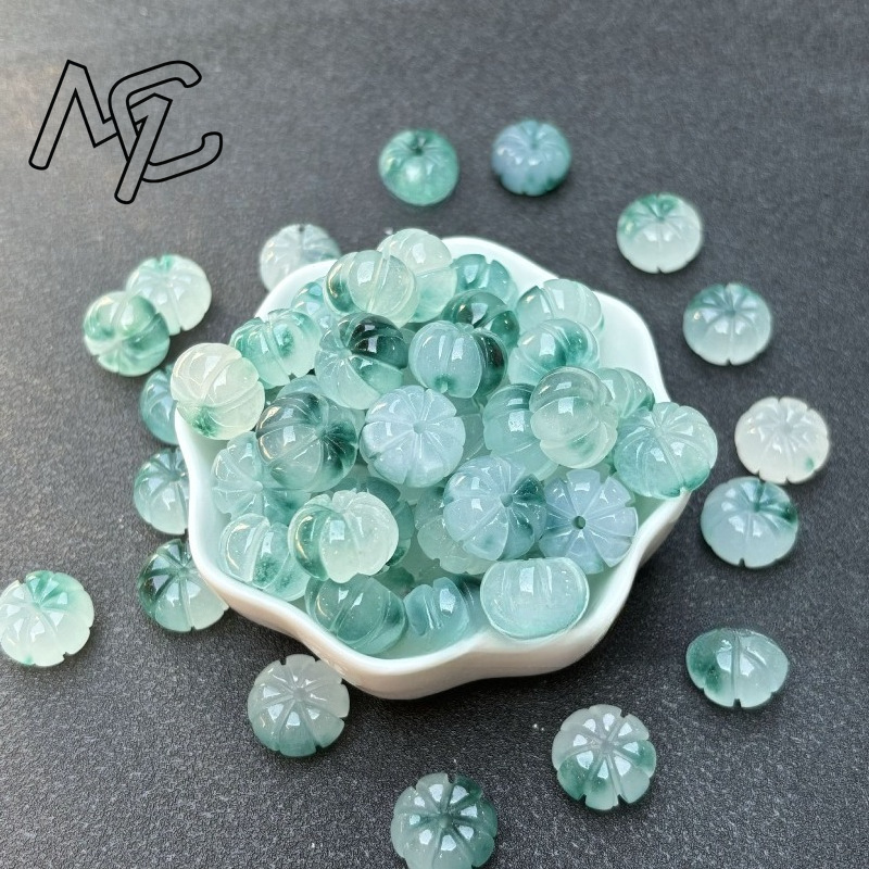 10pcs สีเขียวหยกฟักทองลูกปัด D - Earrings บทวิจารณ์และราคา