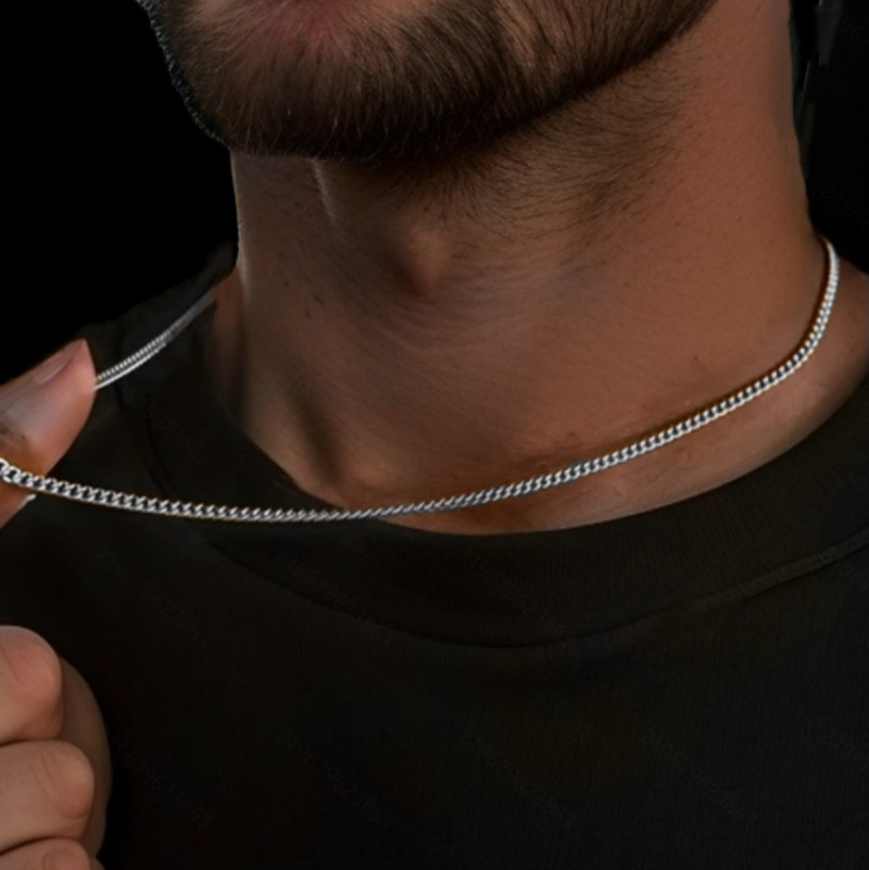 สร้อยคอคิวบันผู้ชายขนาด 2 มม.  - Cuban Link Chain 12Mm บทวิจารณ์และราคา