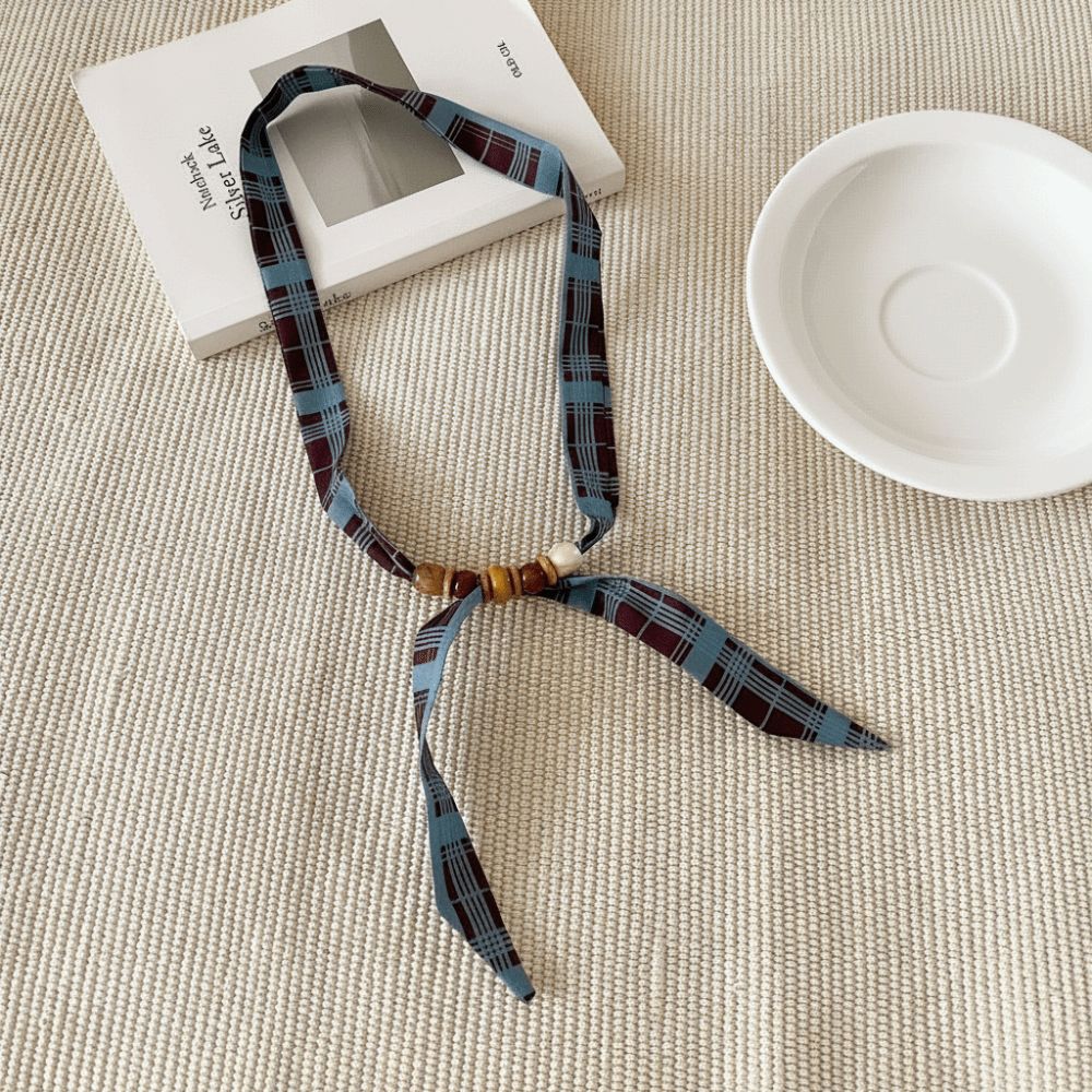 ผ้าพันคอไหมลายจุดวินเทจประดับม - Pearl Choker Necklace Vintage บทวิจารณ์และราคา