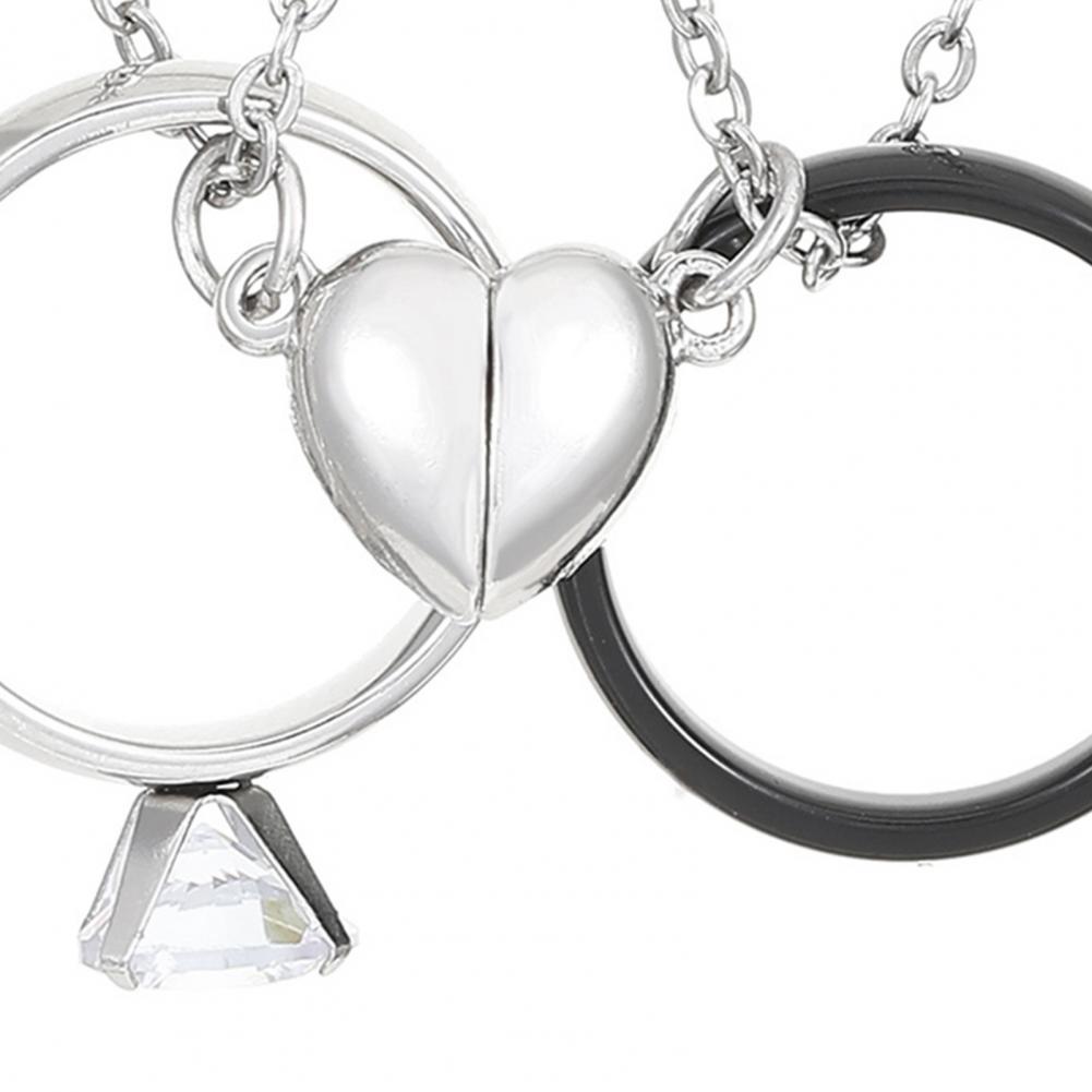 สร้อยคอจี้รูปแหวน สร้อยคอแม่เห - Magnetic Couple Matching Necklaces บทวิจารณ์และราคา