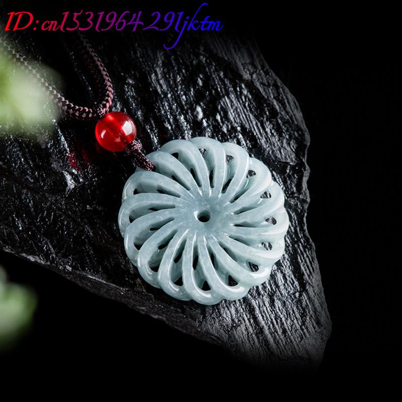 จี้หยกพม่ารูปดอกไม้ สร้อยคอ เค - Necklaces บทวิจารณ์และราคา