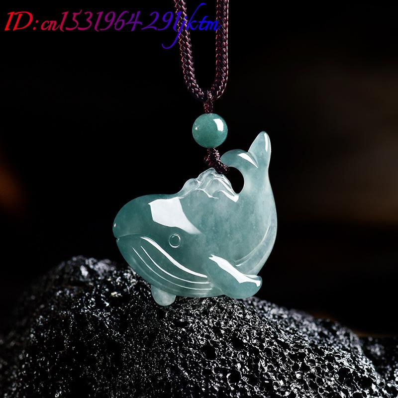 จี้สร้อยคอหยกพม่าแท้รูปปลาวาฬ  - Necklaces บทวิจารณ์และราคา