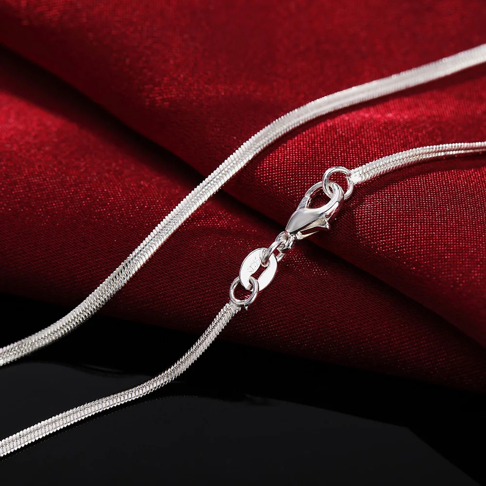 สร้อยคอเงินสเตอร์ลิงยาว40-75ซม - 925 Sterling Silver Chain Necklace Men บทวิจารณ์และราคา