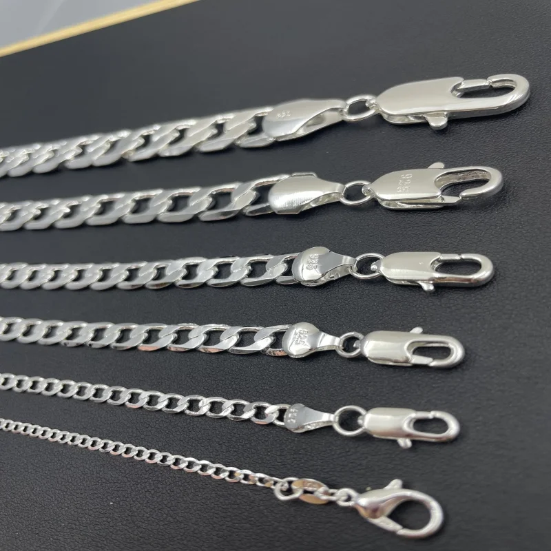 ผู้ชาย 925 สร้อยคอเงิน 2/4/6/8 - Cuban Link Chain 12Mm บทวิจารณ์และราคา