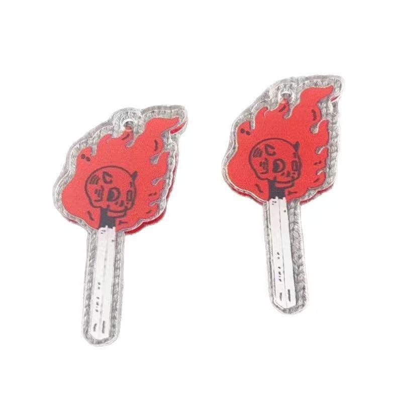 จี้อะคริลิคทรงหัวกะโหลก 10 ชิ้ - Earrings บทวิจารณ์และราคา