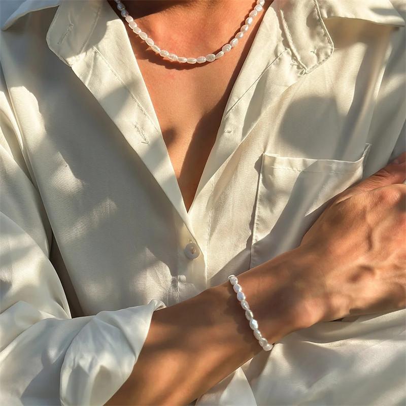 สร้อยคอไข่มุกเทียมแบบเรียบง่าย - Pearl Choker Necklace Vintage บทวิจารณ์และราคา