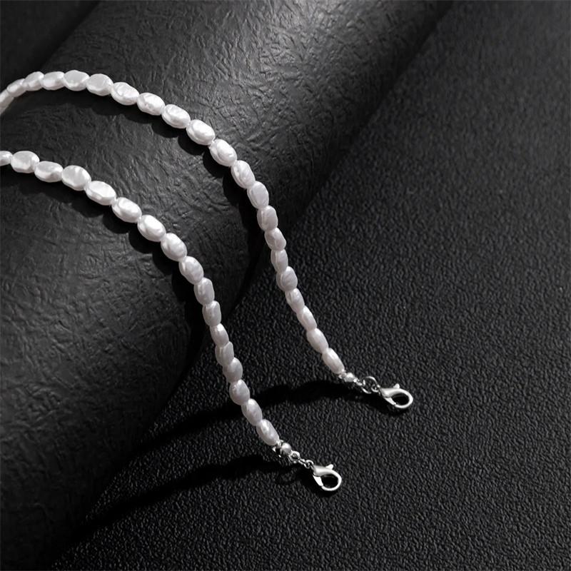 สร้อยคอไข่มุกเทียมแบบเรียบง่าย - Pearl Choker Necklace Vintage บทวิจารณ์และราคา