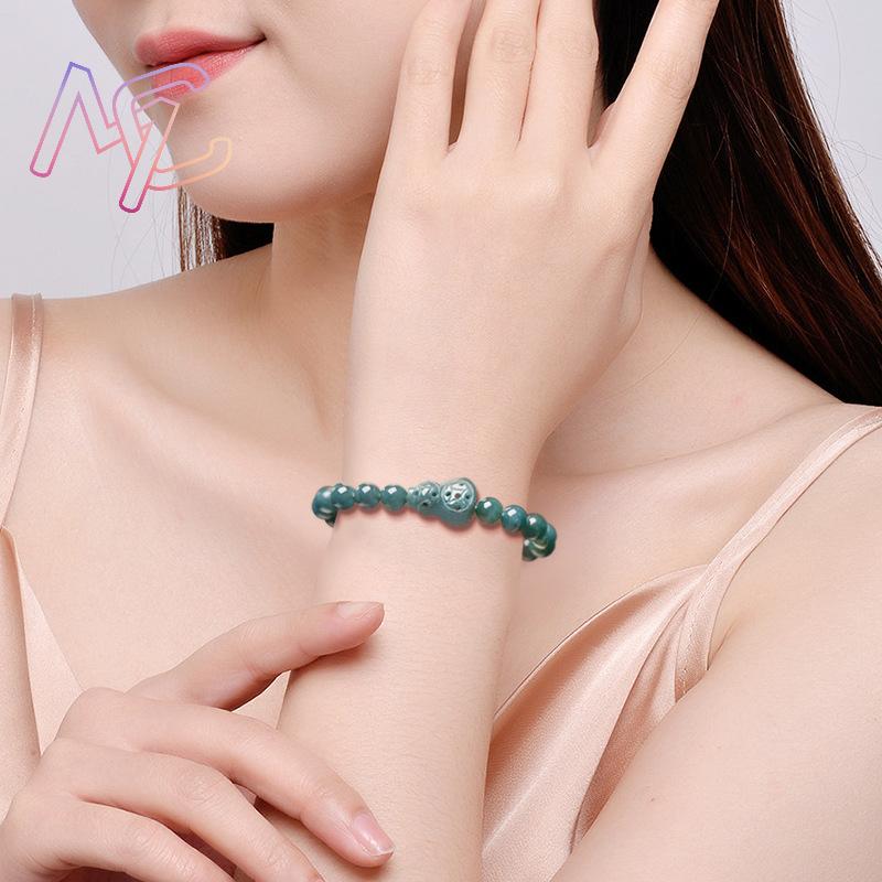 พม่า Jadeite Gourd สร้อยข้อมือ - Bracelets บทวิจารณ์และราคา
