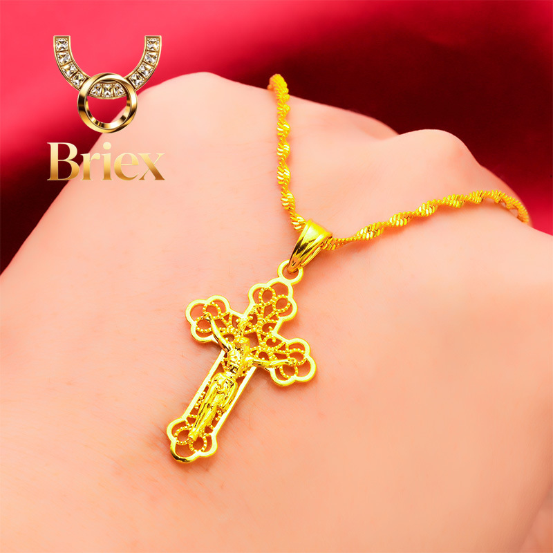 บรีเอ็กซ์ จิวเวลรี่ อินส์ สร้อ - Cross Pendant Necklace Gold บทวิจารณ์และราคา