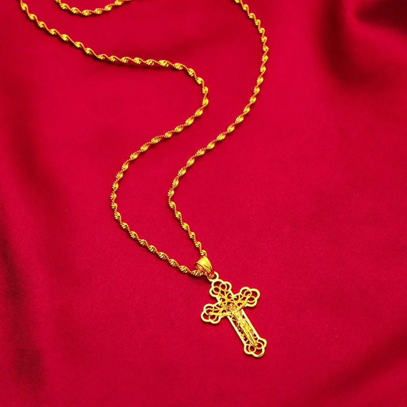 บรีเอ็กซ์ จิวเวลรี่ อินส์ สร้อ - Cross Pendant Necklace Gold บทวิจารณ์และราคา