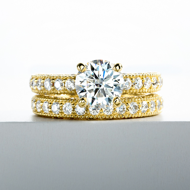 ชุดแหวนสำหรับผู้หญิง เงินแท้ 9 - Moissanite Engagement Ring 1 Carat บทวิจารณ์และราคา