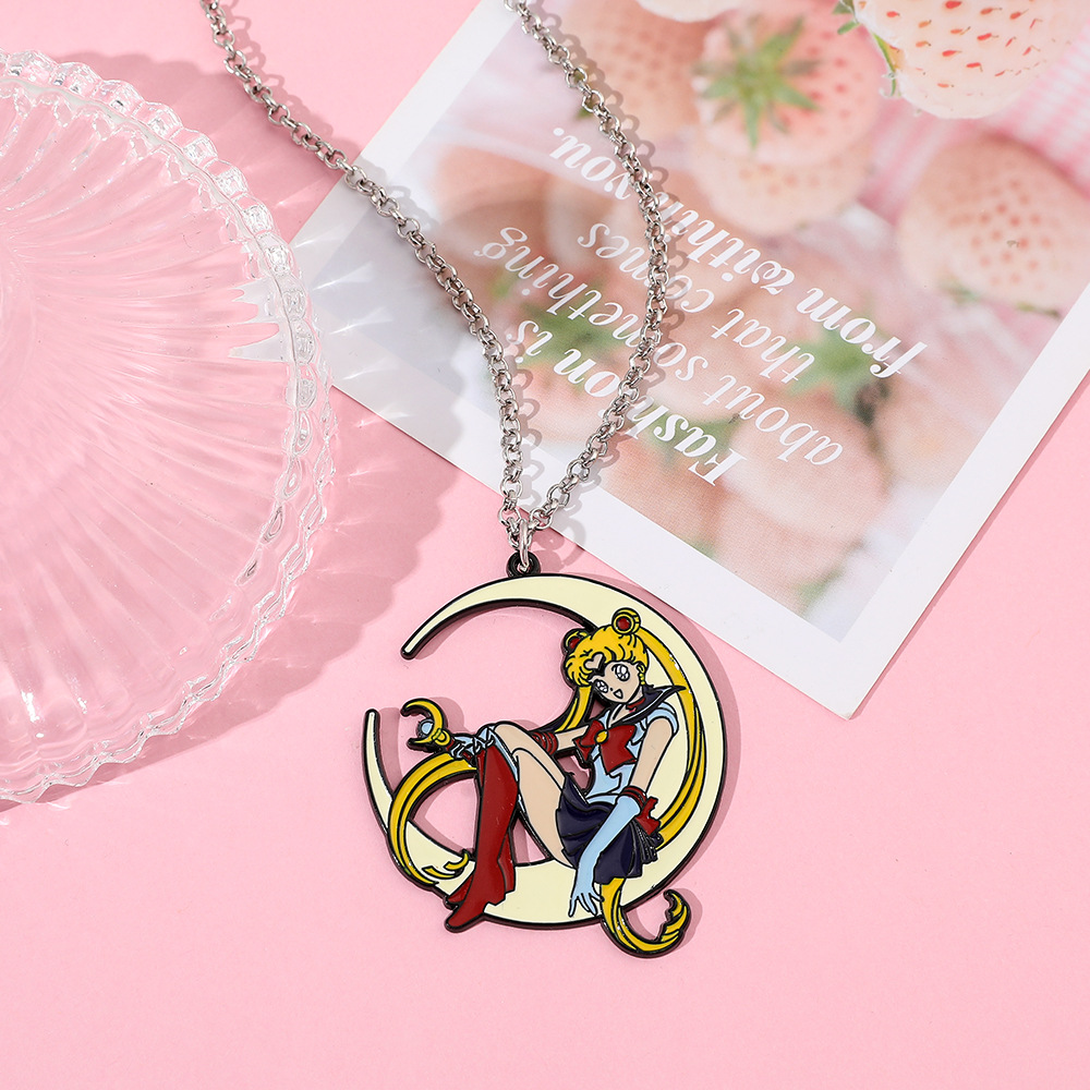 สร้อยคอโลหะเคลือบลายการ์ตูนอนิ - Anime Pendant Necklace บทวิจารณ์และราคา