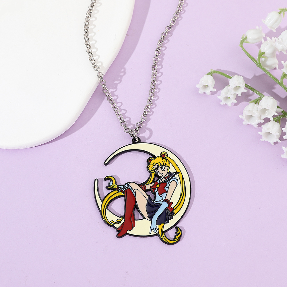 สร้อยคอโลหะเคลือบลายการ์ตูนอนิ - Anime Pendant Necklace บทวิจารณ์และราคา