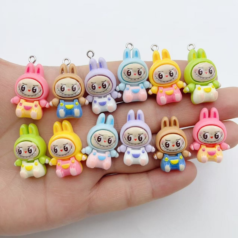 ชาร์มเรซิ่นรูปบ้านกระต่ายสตรอว - Earrings บทวิจารณ์และราคา