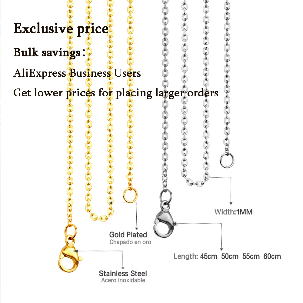 LUXUSTEEL 1-2 มม.1/10 ชิ้น/ล็อ - Cuban Link Chain 12Mm บทวิจารณ์และราคา