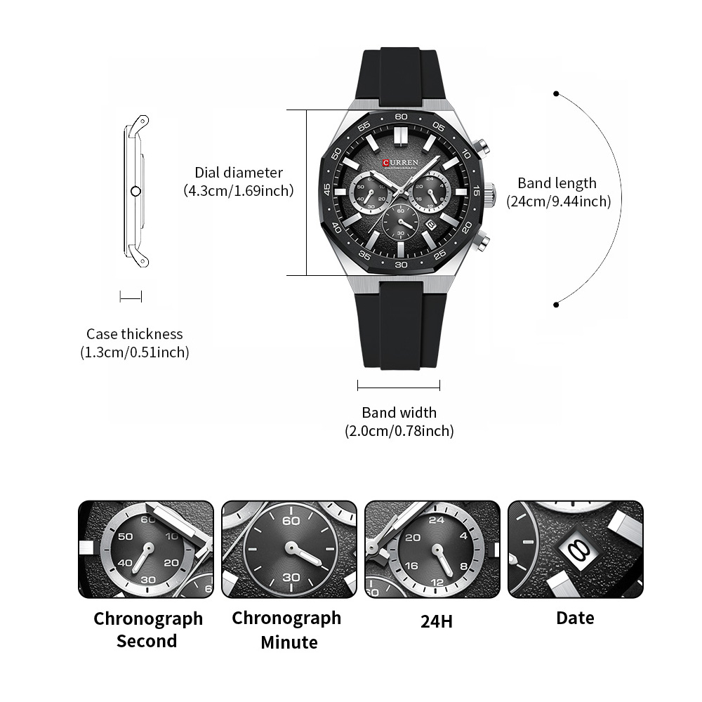 นาฬิกาข้อมือแฟชั่นลำลองสำหรับผ - Watch Accessories บทวิจารณ์และราคา