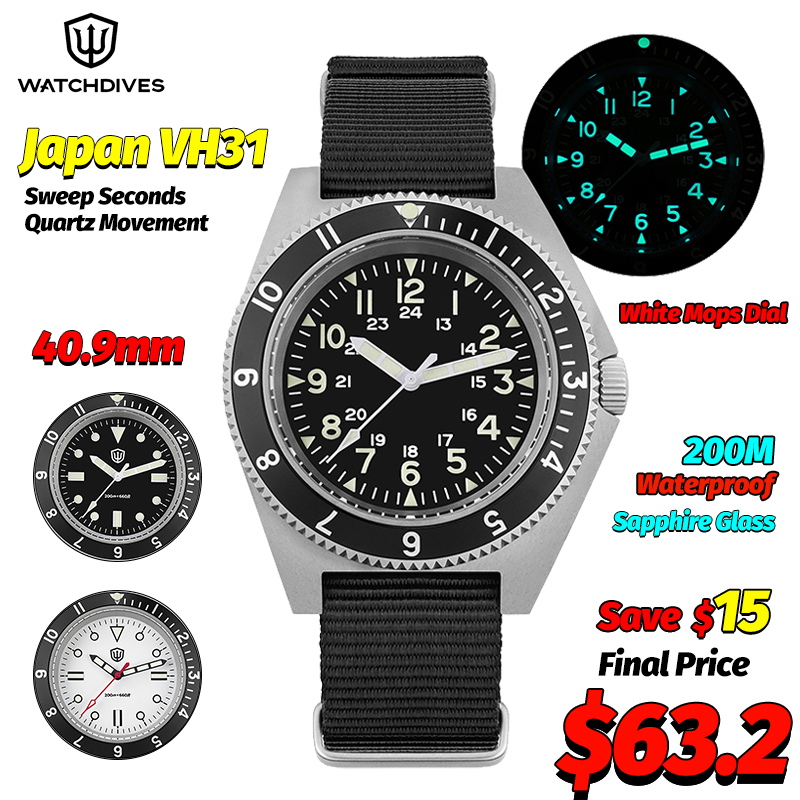 นาฬิกาควอตซ์ Watchdives รุ่น W - Watch Accessories บทวิจารณ์และราคา