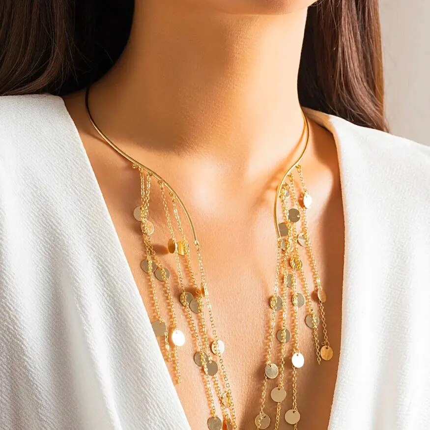สร้อยคอโชกเกอร์เซ็กซี่ยาวพู่เล - Pearl Choker Necklace Vintage บทวิจารณ์และราคา