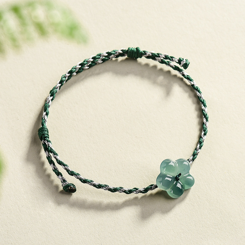 หยกพม่าสร้อยข้อมือหยกธรรมชาติเ - Bracelets บทวิจารณ์และราคา