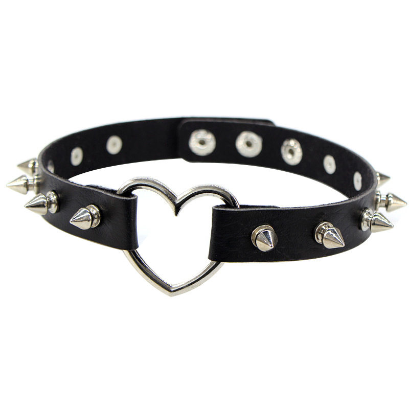 เซ็กซี่Spike PunkคอหนังChokerส - Goth Punk Spike Choker บทวิจารณ์และราคา