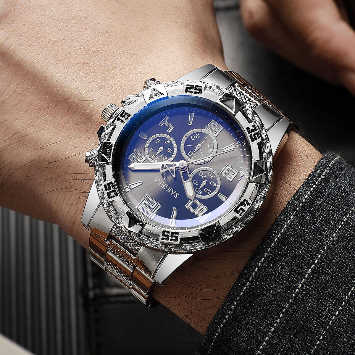 นาฬิกาข้อมือผู้ชายแบบกล่องสุ่ม - Watch Accessories บทวิจารณ์และราคา