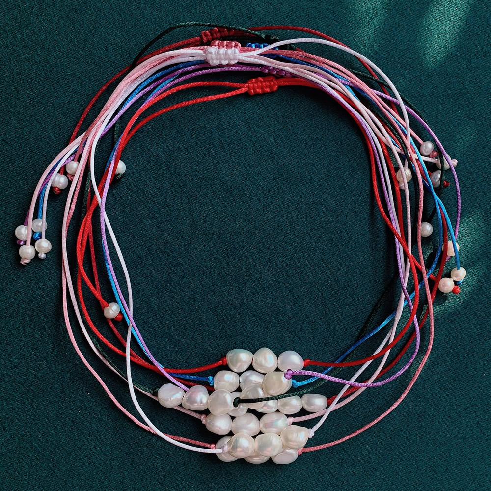 9-10mm Baroque Pearl Charm สร้ - Pearl Choker Necklace Vintage บทวิจารณ์และราคา