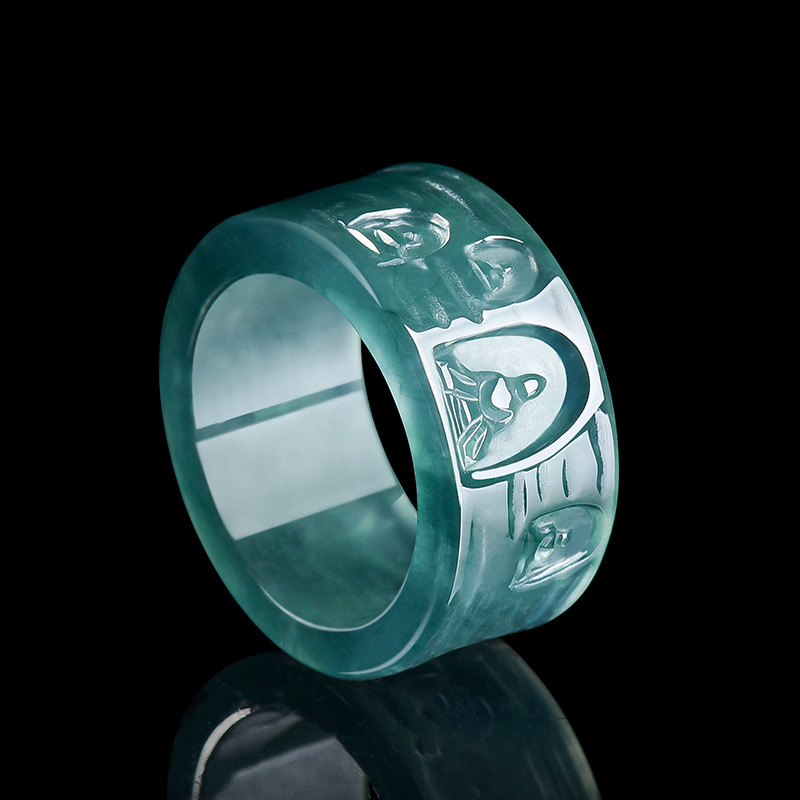 แหวนหยกพม่าธรรมชาติ พระพุทธรูป - Rings บทวิจารณ์และราคา